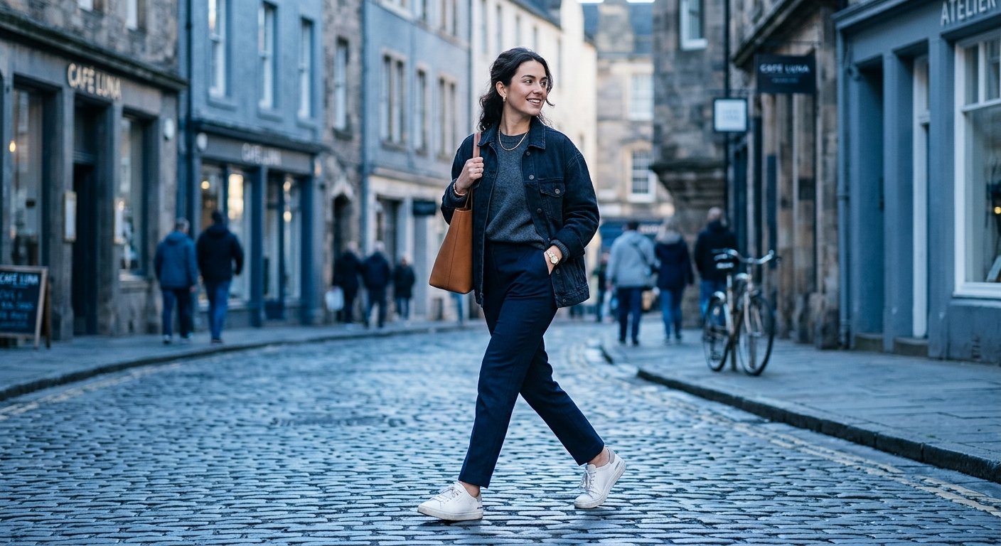 Estilo de calle con sneakers premium